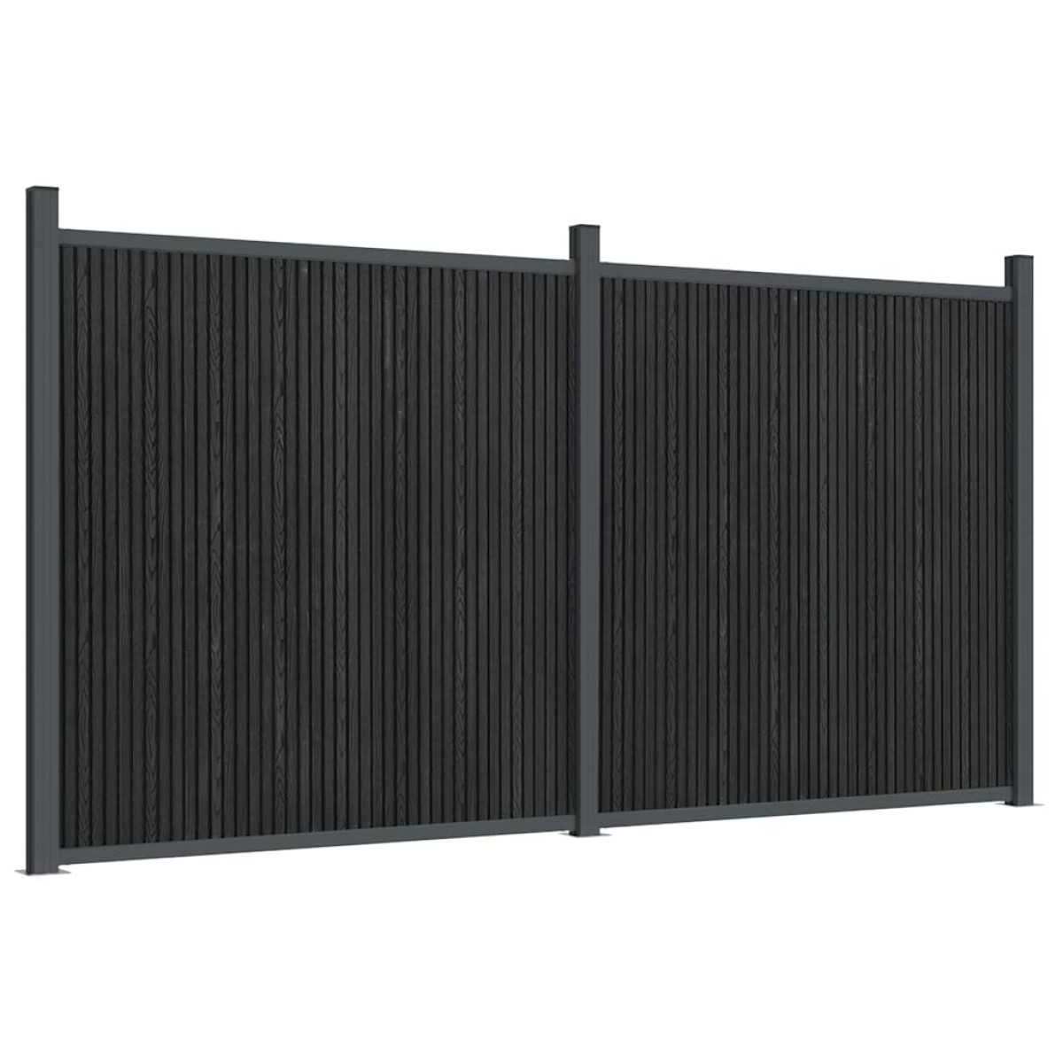 vidaXL Πάνελ Περίφραξης Γκρι 353 x 186 εκ. από WPC