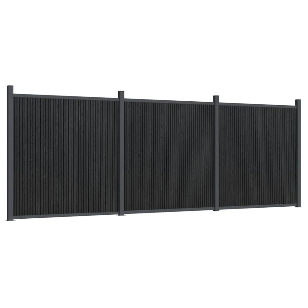 vidaXL Πάνελ Περίφραξης Γκρι 526 x 186 εκ. από WPC