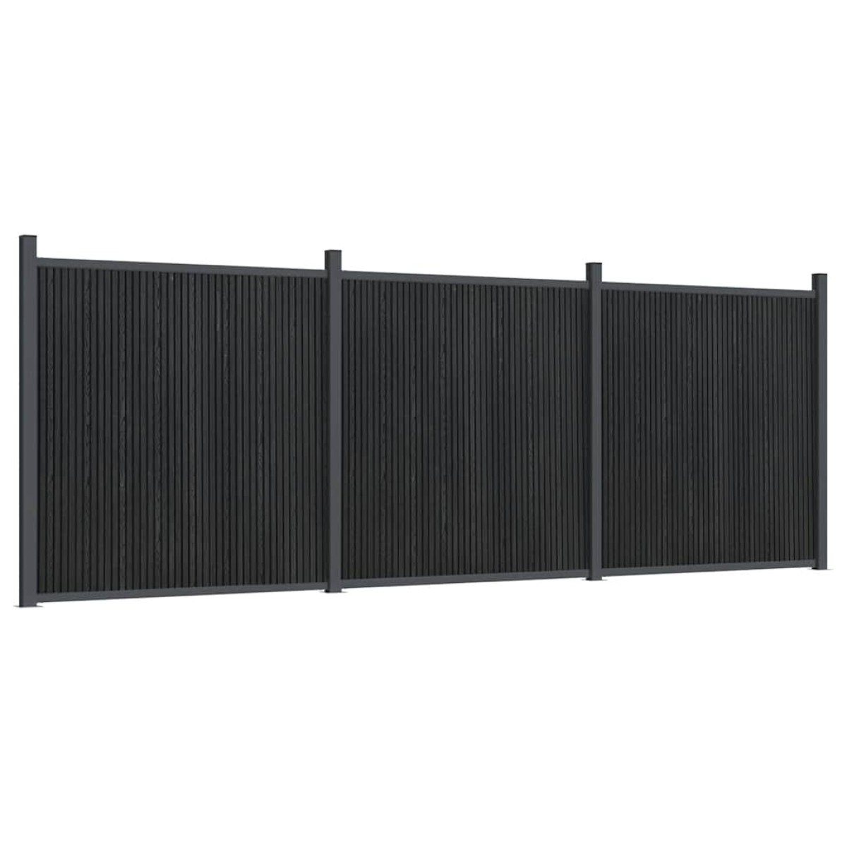 vidaXL Πάνελ Περίφραξης Γκρι 526 x 186 εκ. από WPC