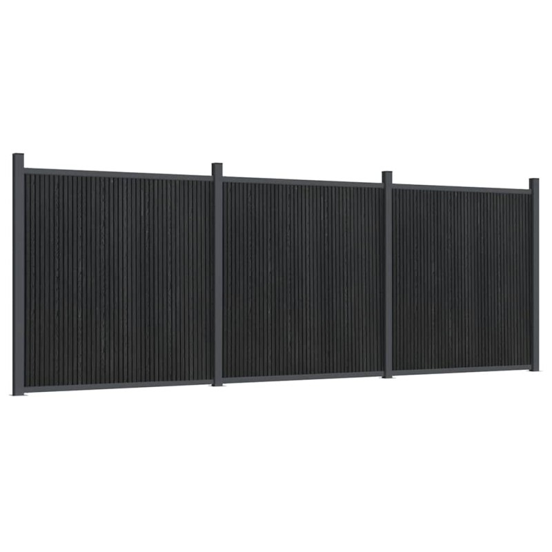 vidaXL Πάνελ Περίφραξης Γκρι 526 x 186 εκ. από WPC