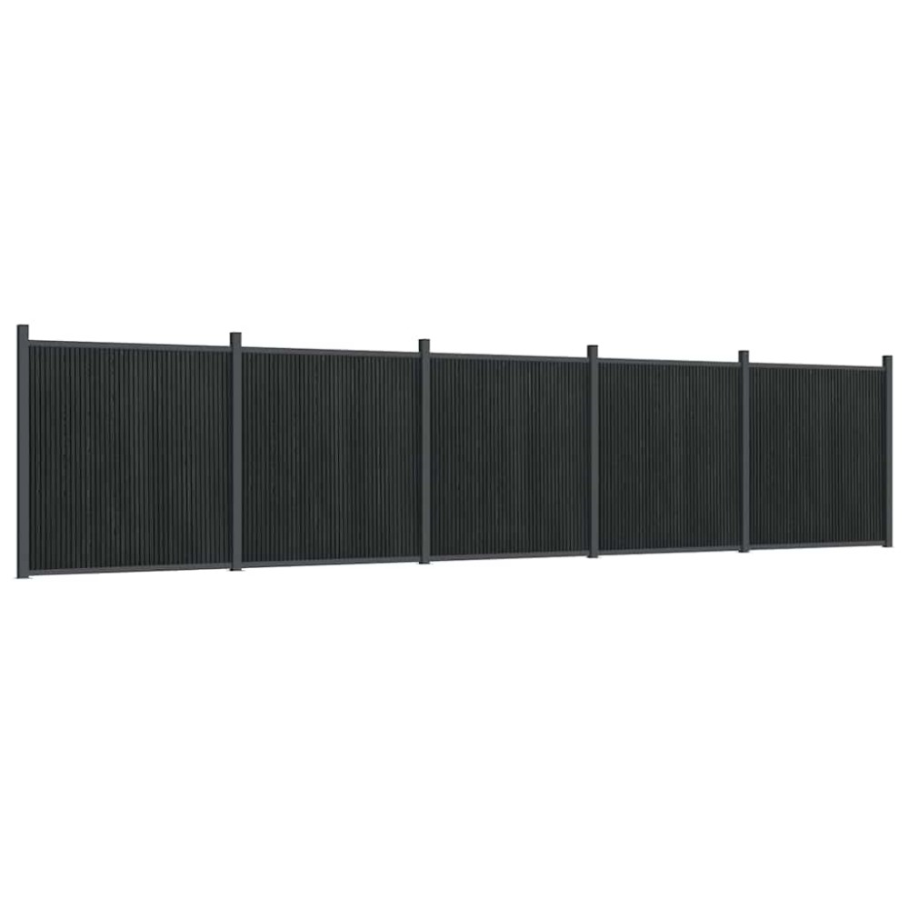 vidaXL Πάνελ Περίφραξης Γκρι 872 x 186 εκ. από WPC