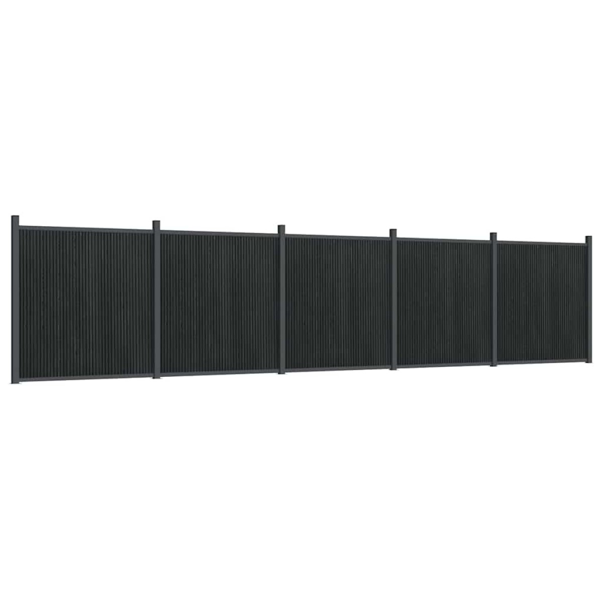 vidaXL Πάνελ Περίφραξης Γκρι 872 x 186 εκ. από WPC