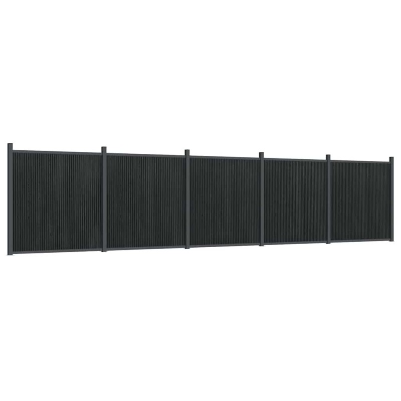 vidaXL Πάνελ Περίφραξης Γκρι 872 x 186 εκ. από WPC