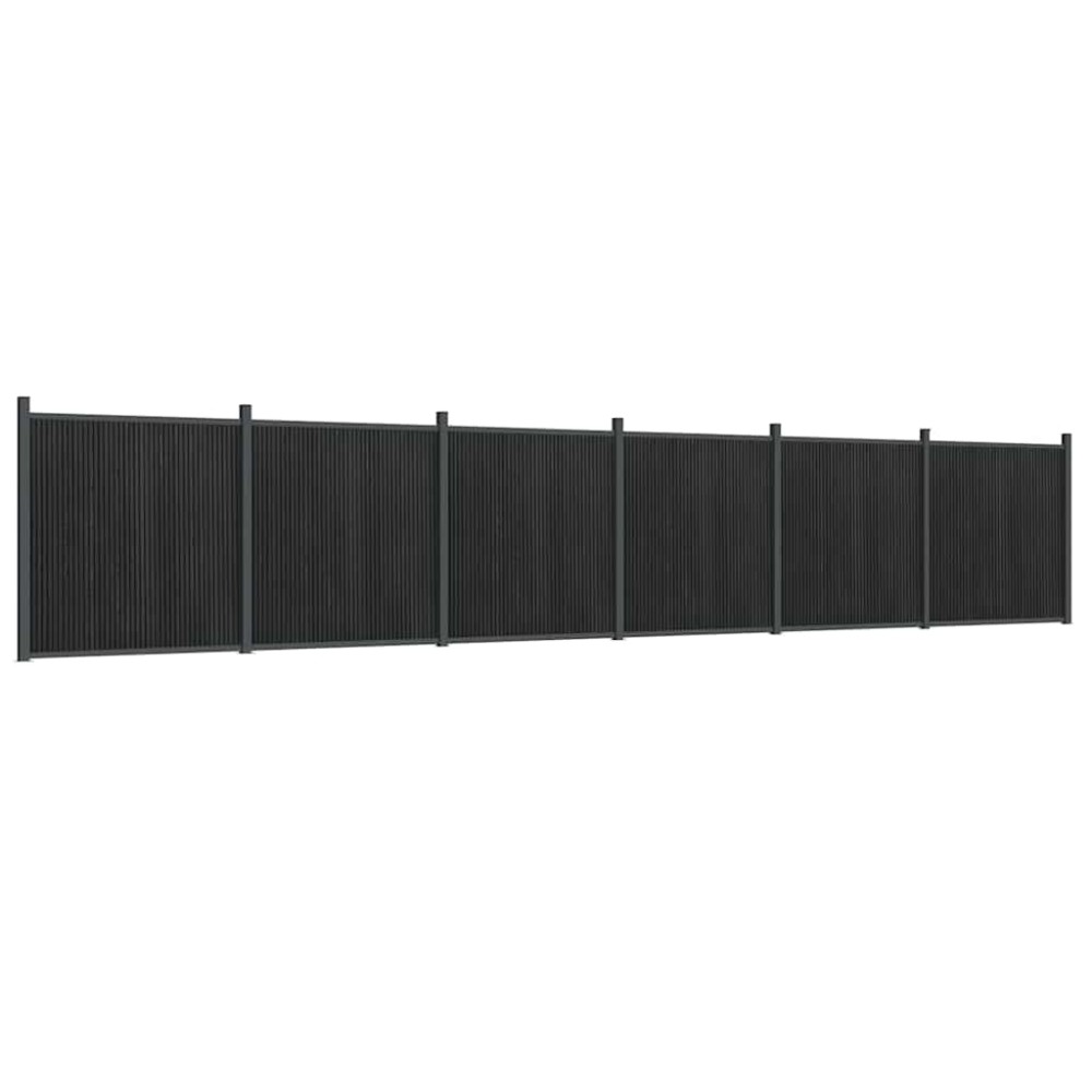 vidaXL Πάνελ Περίφραξης Γκρι 1045 x 186 εκ. από WPC