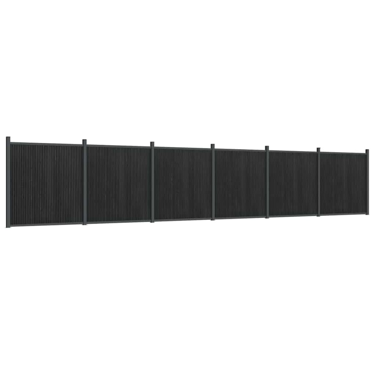 vidaXL Πάνελ Περίφραξης Γκρι 1045 x 186 εκ. από WPC