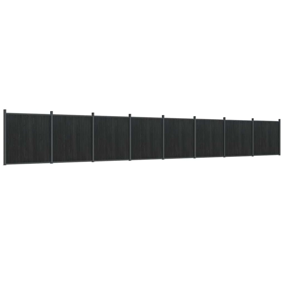 vidaXL Πάνελ Περίφραξης Γκρι 1391 x 186 εκ. από WPC