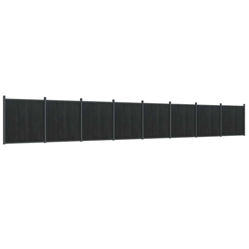 vidaXL Πάνελ Περίφραξης Γκρι 1391 x 186 εκ. από WPC