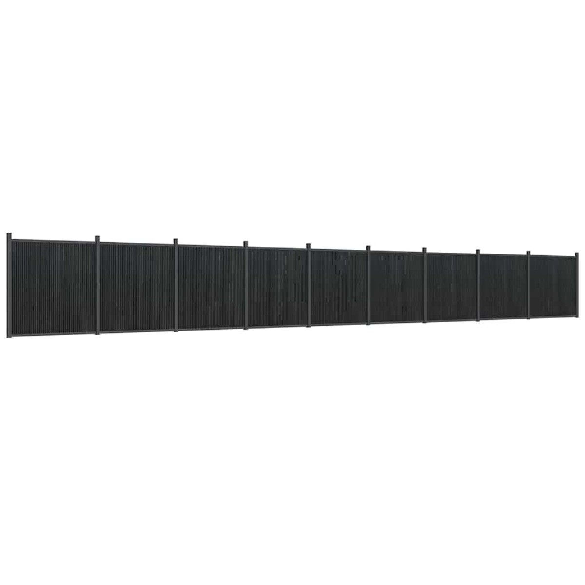 vidaXL Πάνελ Περίφραξης Γκρι 1564 x 186 εκ. από WPC