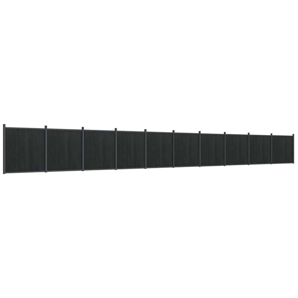 vidaXL Πάνελ Περίφραξης Γκρι 1737 x 186 εκ. από WPC