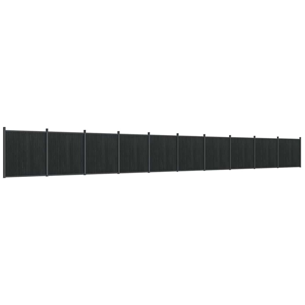 vidaXL Πάνελ Περίφραξης Γκρι 1737 x 186 εκ. από WPC