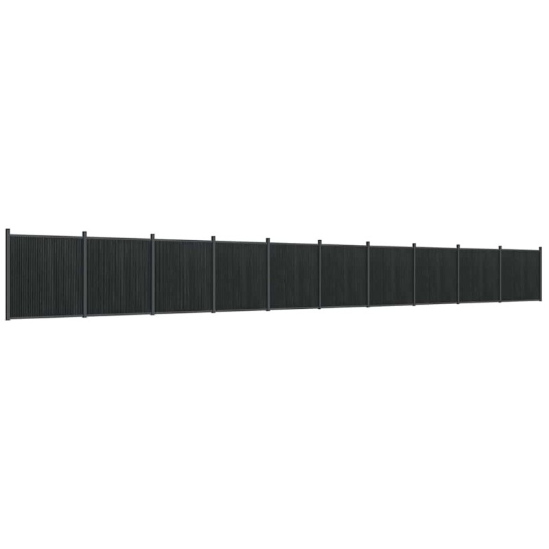 vidaXL Πάνελ Περίφραξης Γκρι 1737 x 186 εκ. από WPC