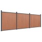 vidaXL Πάνελ Περίφραξης Καφέ 526 x 186 εκ. από WPC