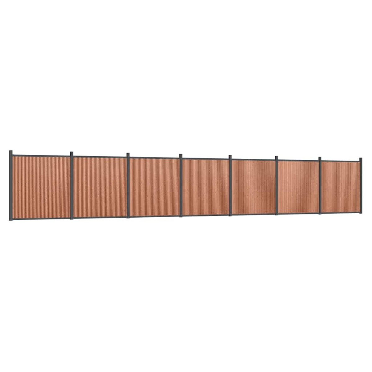 vidaXL Πάνελ Περίφραξης Καφέ 1218 x 186 εκ. από WPC
