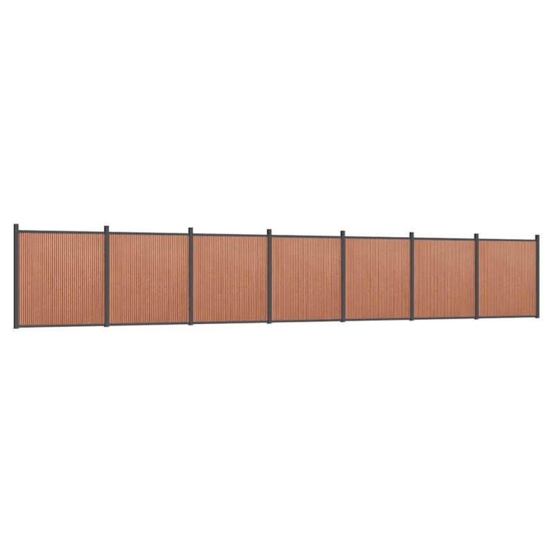 vidaXL Πάνελ Περίφραξης Καφέ 1218 x 186 εκ. από WPC