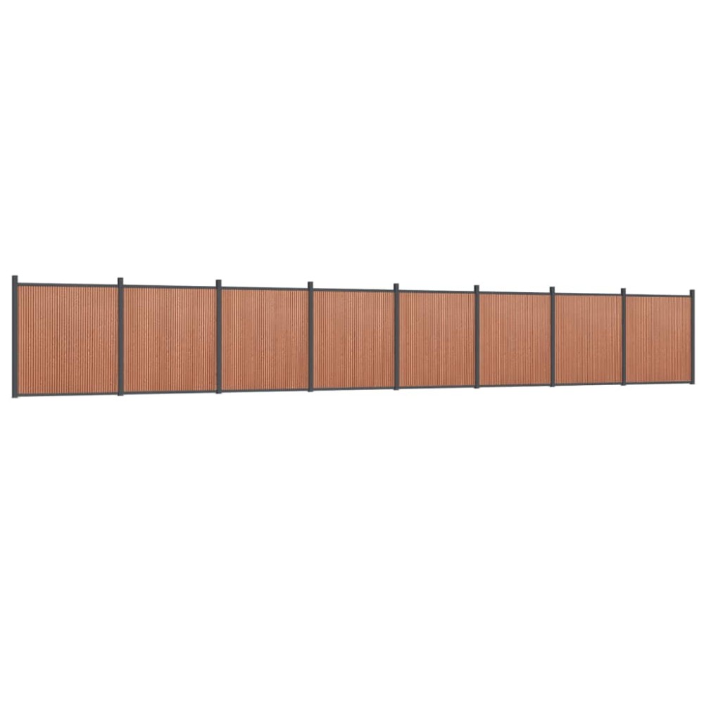 vidaXL Πάνελ Περίφραξης Καφέ 1391 x 186 εκ. από WPC