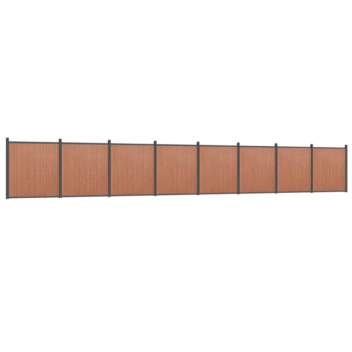 vidaXL Πάνελ Περίφραξης Καφέ 1391 x 186 εκ. από WPC