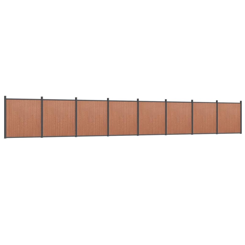 vidaXL Πάνελ Περίφραξης Καφέ 1391 x 186 εκ. από WPC