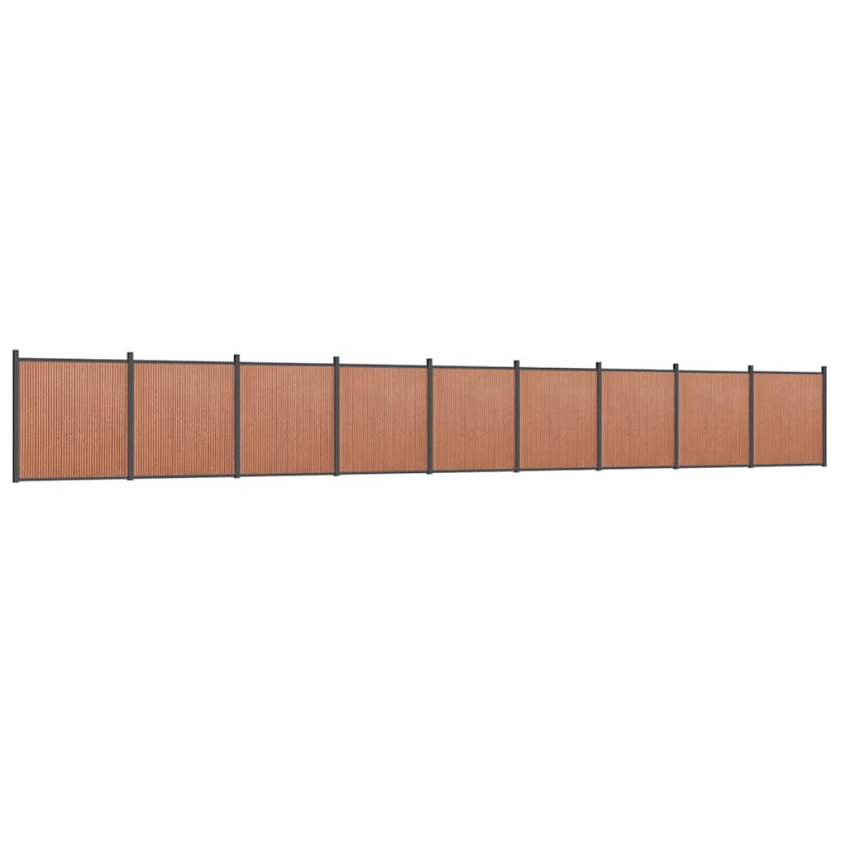 vidaXL Πάνελ Περίφραξης Καφέ 1564 x 186 εκ. από WPC