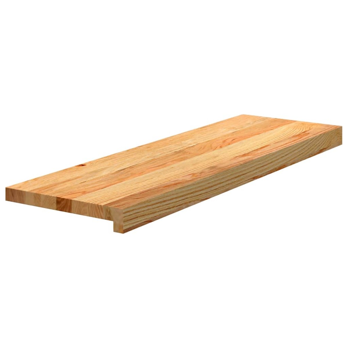 vidaXL Πατάκια Σκάλας 4 τεμ. Ανοιχτό Καφέ 80x25x2 cm Ξύλο Δρυός