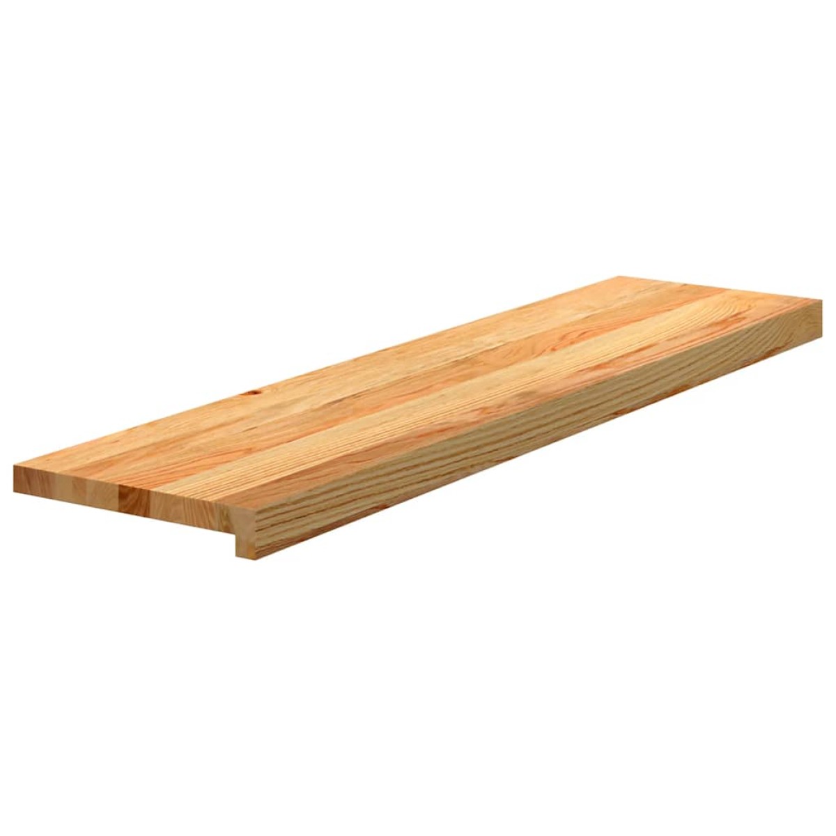 vidaXL Πατάκια Σκάλας 8 τεμ. Ανοιχτό Καφέ 100x30x2 cm Ξύλο Δρυός