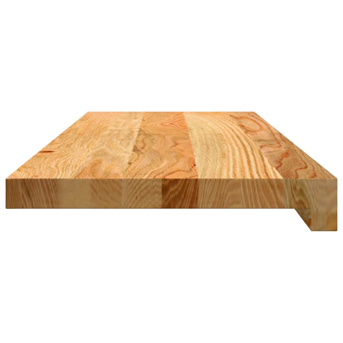 vidaXL Πατάκια Σκάλας 12 τεμ. Ανοιχτό Καφέ 70x30x2 cm Ξύλο Δρυός