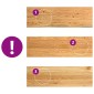 vidaXL Πατάκια Σκάλας 16 τεμ. Ανοιχτό Καφέ 80x25x2 cm Ξύλο Δρυός