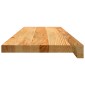vidaXL Πατάκια Σκάλας 20 τεμ. Ανοιχτό Καφέ 80x30x2 cm Ξύλο Δρυός