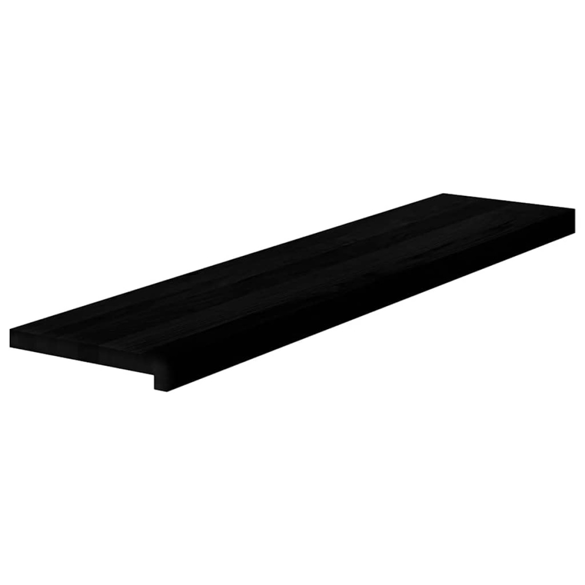 vidaXL Πατάκια Σκάλας 4 τεμ. Καφέ-Μαύρο 110x25x2 cm Ξύλο Δρυός
