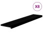 vidaXL Πατάκια Σκάλας 8 τεμ. Καφέ-Μαύρο 120x30x2 cm Ξύλο Δρυός