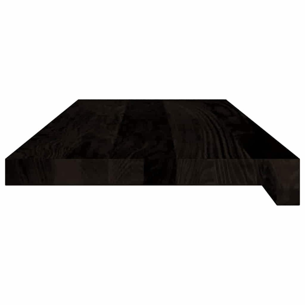 vidaXL Πέλματα Σκάλας 16 τμχ Καφέ-Μαύρο 70x25x2 cm Ξύλο μασίφ δρυς