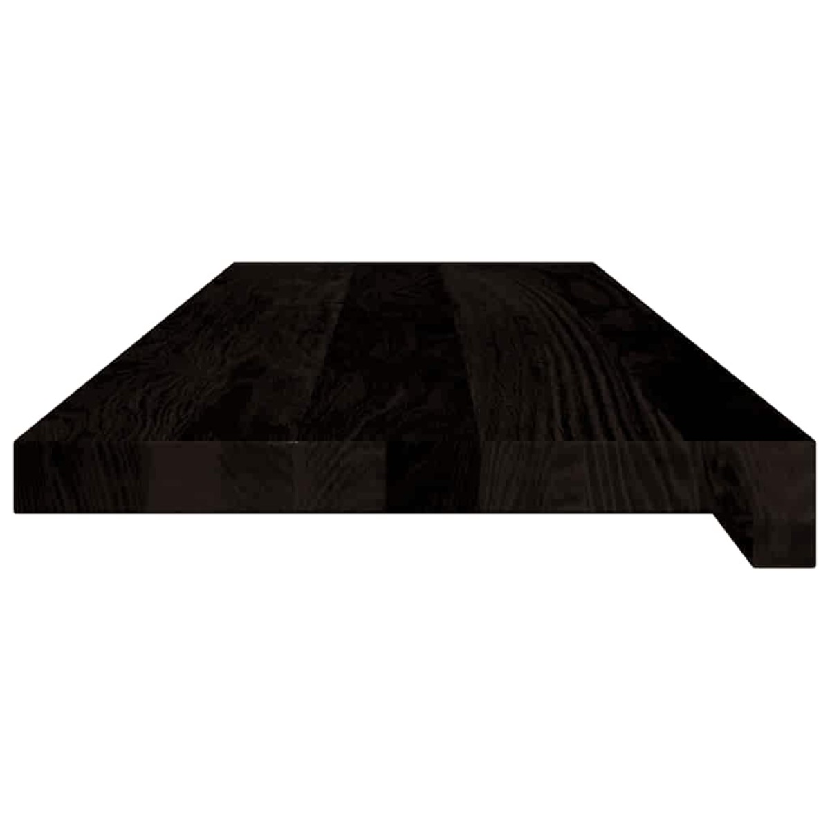 vidaXL Πέλματα Σκάλας 16 τμχ Καφέ-Μαύρο 80x30x2 cm Ξύλο μασίφ δρυς