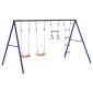 vidaXL Κούνια Εξωτερικού Χώρου Σετ με Κούνιες, Ακροβατική Κούνια,Σκάλα