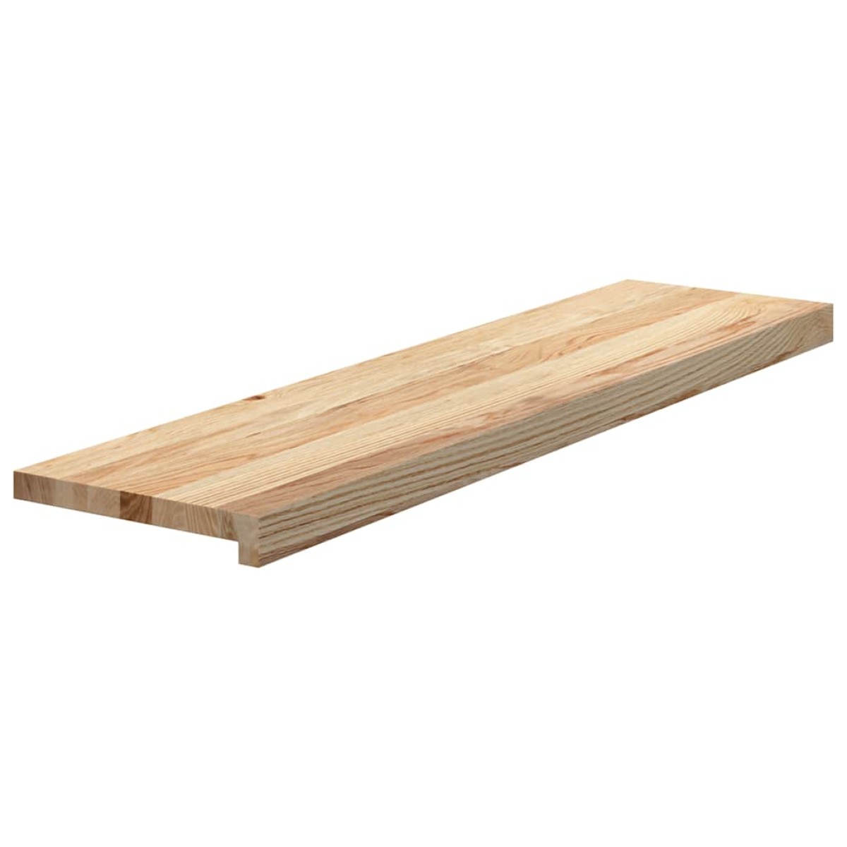 vidaXL Πατάκια Σκάλας 2 τεμ. 100x30x2 εκ. Ακατέργαστο Μασίφ Ξύλο Δρυός