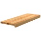 vidaXL Πατάκια Σκάλας 2 τεμ. Ανοιχτό Καφέ 70x25x2 cm Ξύλο Δρυός