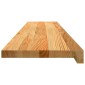 vidaXL Πατάκια Σκάλας 2 τεμ. Ανοιχτό Καφέ 120x25x2 cm Ξύλο Δρυός