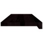 vidaXL Πέλματα Σκάλας 2 τεμάχια Καφέ-Μαύρο 70x30x2 cm μασίφ ξύλο δρυς