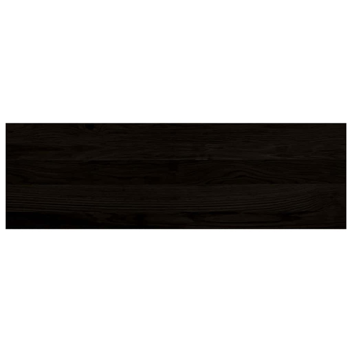 vidaXL Πέλματα Σκάλας 2 τεμάχια Καφέ-Μαύρο 80x30x2 cm Ξύλο μασίφ δρυς