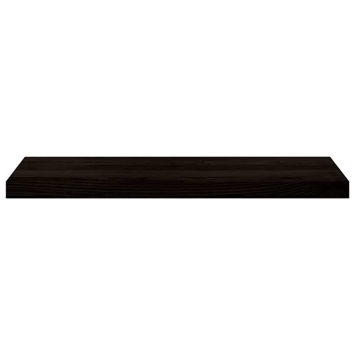 vidaXL Πέλματα Σκάλας 2 τεμάχια Καφέ-Μαύρο 80x30x2 cm Ξύλο μασίφ δρυς