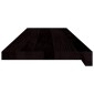 vidaXL Πέλματα Σκάλας 2 τεμάχια Καφέ-Μαύρο 90x30x2 cm Ξύλο μασίφ δρυς