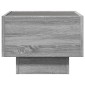 vidaXL Κομοδίνο Άπειρο Φως LED Γκρι Sonoma 40x40x30 εκ.