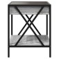 vidaXL Κομοδίνο Άπειρο Φως LED Γκρι Sonoma 40x40x49 εκ.