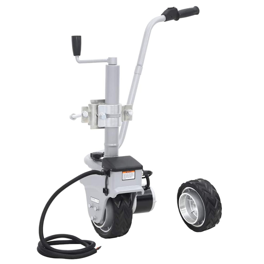vidaXL Ποδαράκι Τρέιλερ Μηχανοκίνητο 12 V 350 W Αλουμινίου