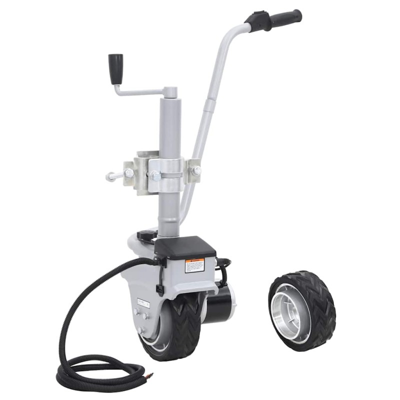 vidaXL Ποδαράκι Τρέιλερ Μηχανοκίνητο 12 V 350 W Αλουμινίου