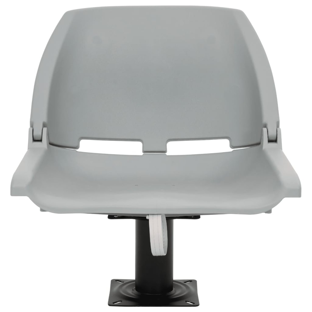 vidaXL Κάθισμα Σκάφους Πτυσσόμ. 2 τεμ. Γκρι 48x51x41 εκ Χωρίς Μαξιλάρι