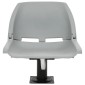 vidaXL Κάθισμα Σκάφους Πτυσσόμ. 2 τεμ. Γκρι 48x51x41 εκ Χωρίς Μαξιλάρι