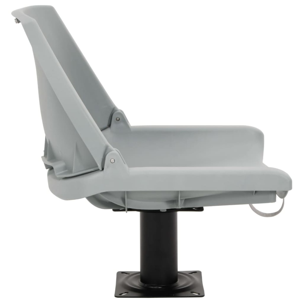vidaXL Κάθισμα Σκάφους Πτυσσόμ. 2 τεμ. Γκρι 48x51x41 εκ Χωρίς Μαξιλάρι