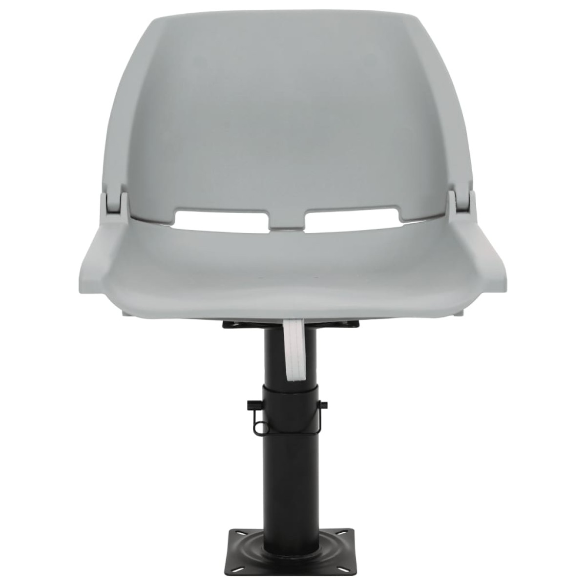 vidaXL Κάθισμα Σκάφους Πτυσσόμ. 2 τεμ. Γκρι 48x51x41 εκ Χωρίς Μαξιλάρι