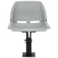 vidaXL Κάθισμα Σκάφους Πτυσσόμ. 2 τεμ. Γκρι 48x51x41 εκ Χωρίς Μαξιλάρι