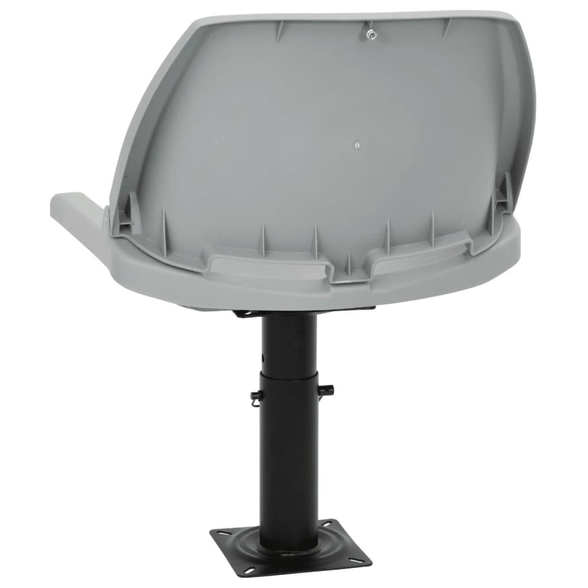 vidaXL Κάθισμα Σκάφους Πτυσσόμ. 2 τεμ. Γκρι 48x51x41 εκ Χωρίς Μαξιλάρι