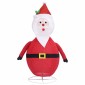 vidaXL Άγιος Βασίλης Χριστουγ. Φιγούρα LED 60 εκ. Πολυτελές Ύφασμα